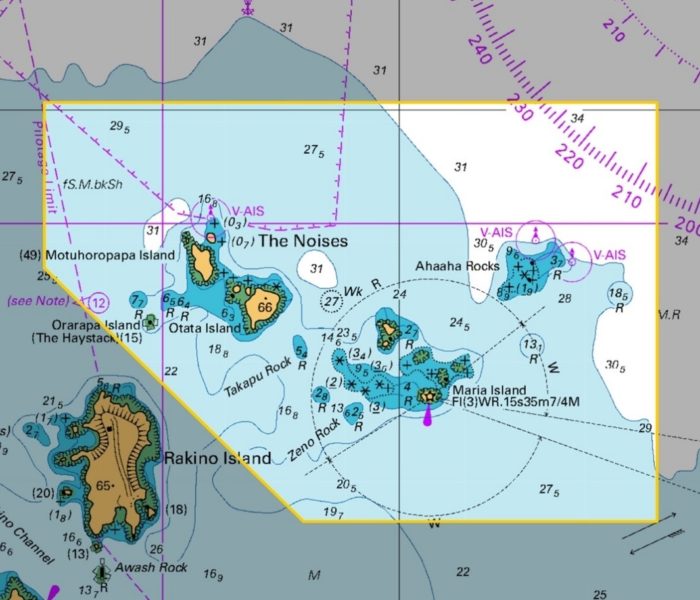 Map of proposed protection area around The Noises.